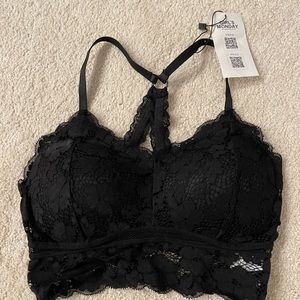 NWT black laced bralette